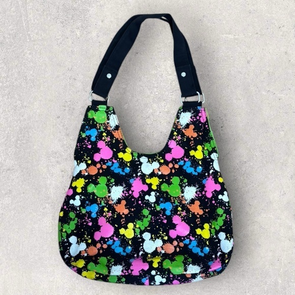 Disney Handbags - Y2K Disney parks paint splatter Mickey shoulder bag